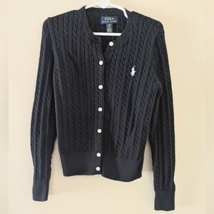 Polo by Ralph Lauren Navy Blue Cable Knit Sweater